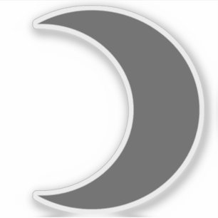 Planet Moon Symbol (grey)
