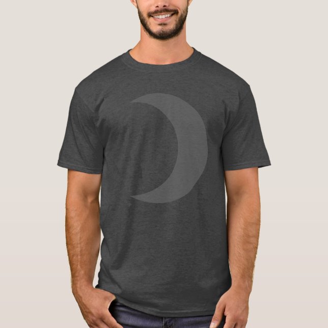 Planet Moon Symbol (grey) T-Shirt (Front)