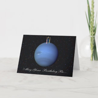 Planet Neptune Birthday Card