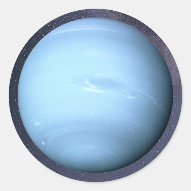 Planet Neptune Classic Round Sticker (Front)