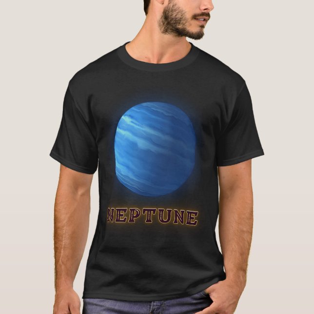 Planet Neptune Planets Colour.V1 T-Shirt (Front)