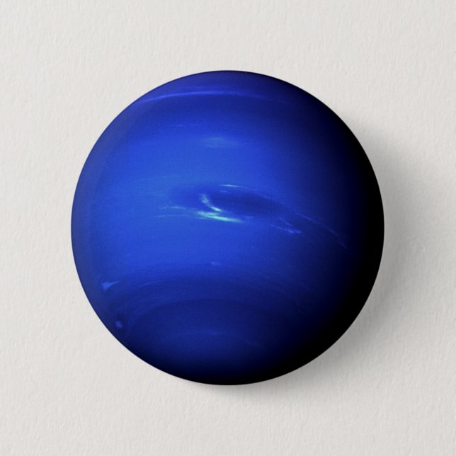 PLANET NEPTUNE (solar system) ~ 6 Cm Round Badge (Front)