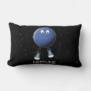 Planet Neptune & Stars Lumbar Cushion