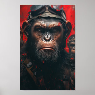 Planet of the Apes Action Poster