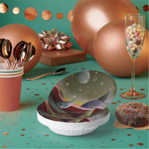 Planet Of The Shapes Paper Bowls Plate