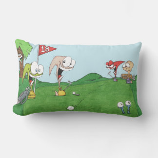 Planet OHNO! golf pillow. Lumbar Cushion