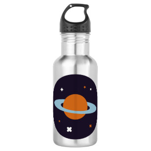 Planet orbit universe star galaxy 532 ml water bottle