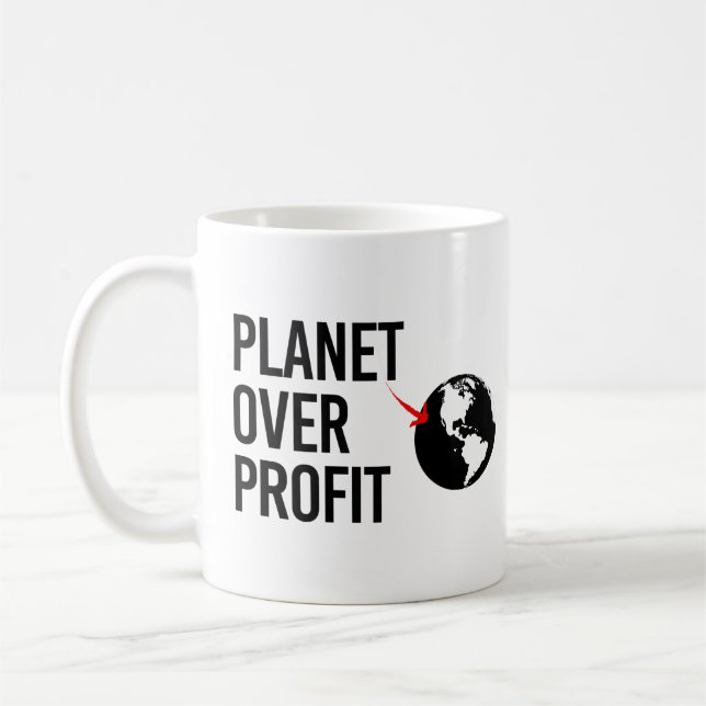 Planet Over Profit Coffee Mug (Left)