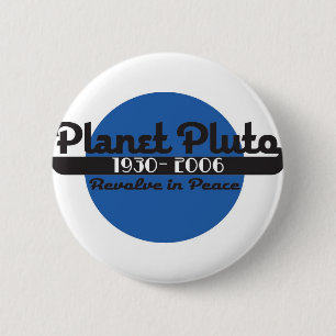Planet Pluto 6 Cm Round Badge