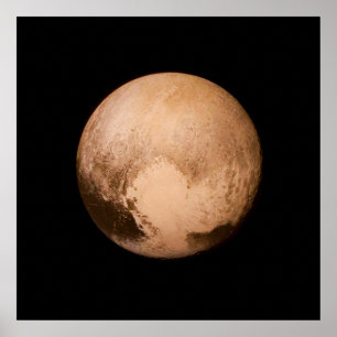 PLANET PLUTO - HAVE A HEART! (solar system) ~ Poster