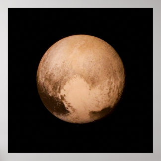 PLANET PLUTO - HAVE A HEART! (solar system) ~ Poster