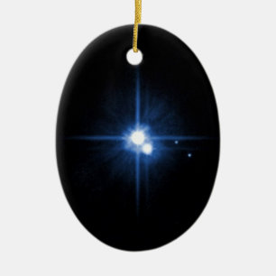 Planet Pluto moon Charon NASA Ceramic Tree Decoration
