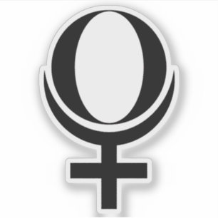 Planet Pluto Symbol (black)