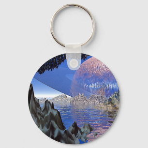 Planet Rising Key Ring