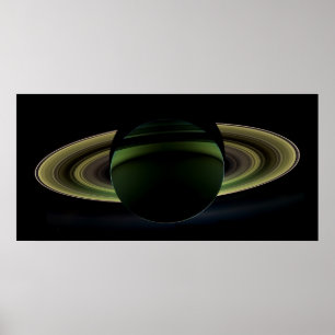 Planet Saturn Cassini Mission 2012 Poster