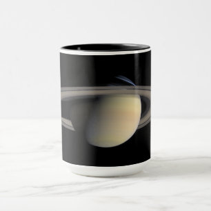Planet Saturn Gas Giant, NASA Cassini Probe Mug