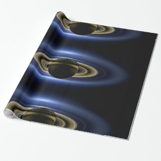Planet Saturn in Front of the Sun Wrapping Paper