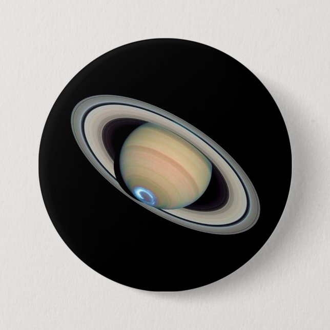 PLANET SATURN (solar system) ~ 7.5 Cm Round Badge (Front)
