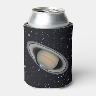 Planet Saturn Starry Sky Can Cooler