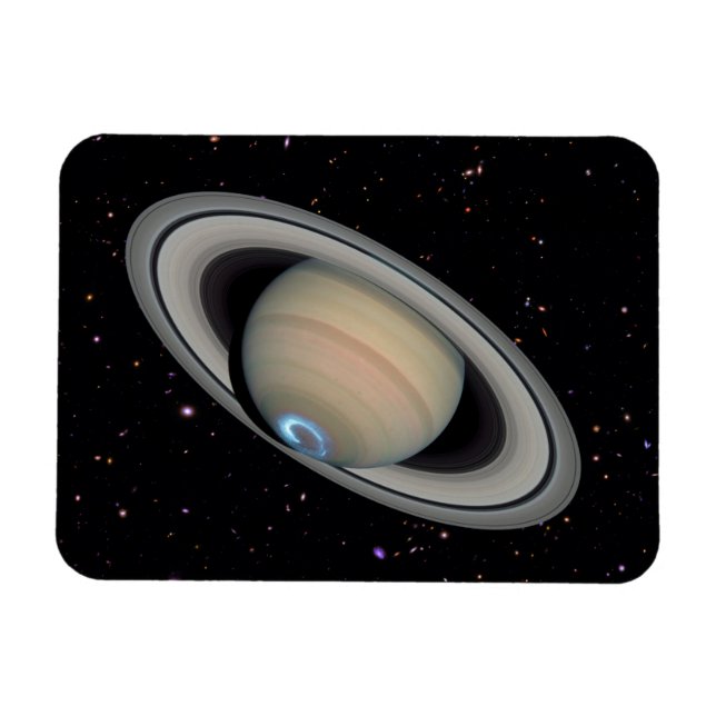 Planet Saturn Starry Sky Magnet (Horizontal)