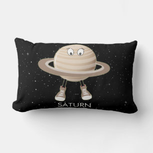 Planet Saturn & Stars Lumbar Cushion