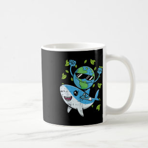 Planet Shark Earth Day Environmental Animal Conser Coffee Mug