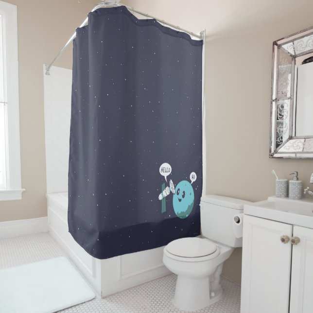 Planet Shower Curtain (In Situ)