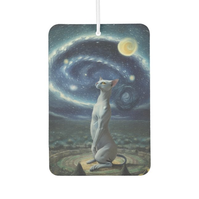 Planet Sphynx Car Air Freshener (Front)