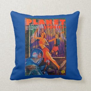 Planet Stories Magazine Cover 3 Cushion