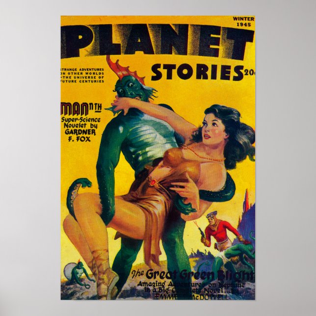Planet Stories Magazine Cover 4 Poster (Front)