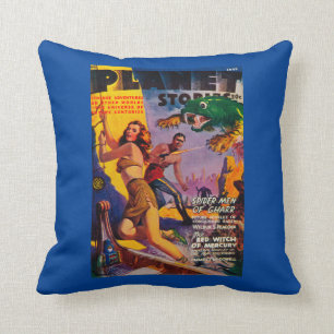 Planet Stories Magazine Cover 5 Cushion