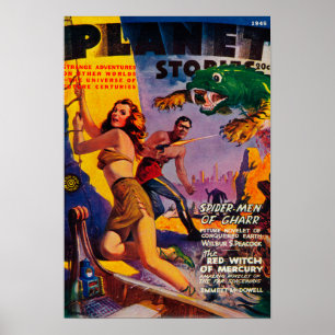 Planet Stories Magazine Cover 5 Poster