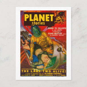 Planet Stories Magazine Cover 6 Postcard