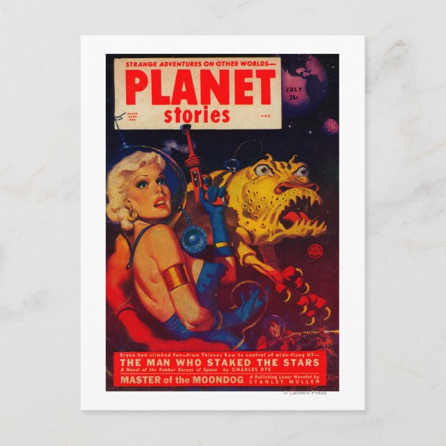 Planet Stories Magazine Cover Postcard (Front)
