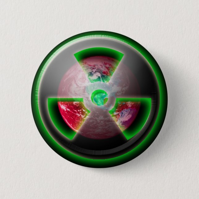 Planet Toxic 6 Cm Round Badge (Front)