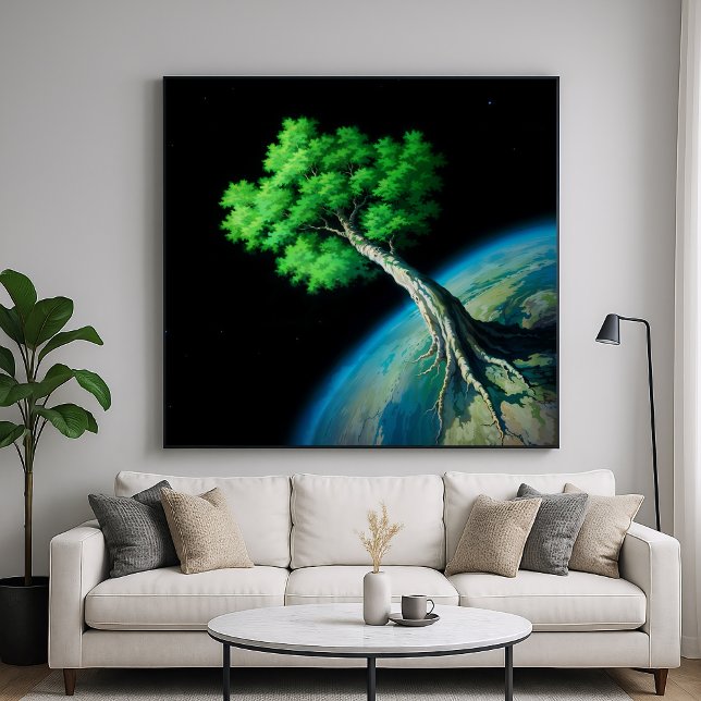 Planet Tree - Fantasy Art Design Poster (Creator Uploaded)