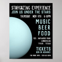 Planet Uranus, Planetarium Event Advertising