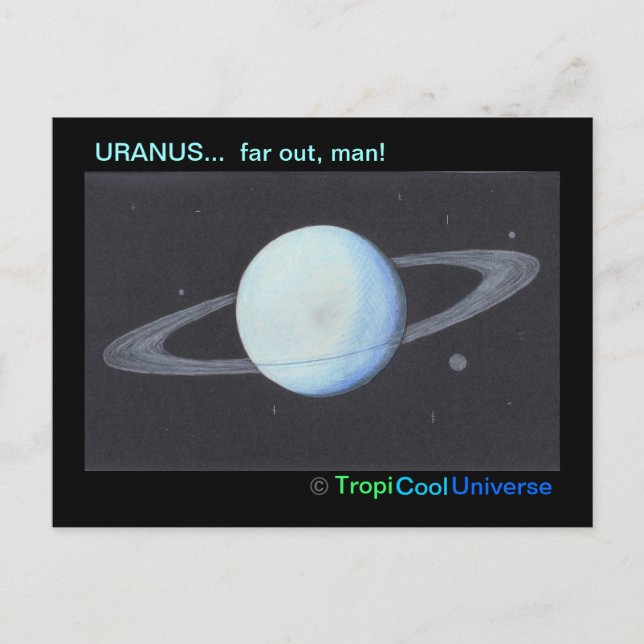 Planet URANUS postcard (Front)