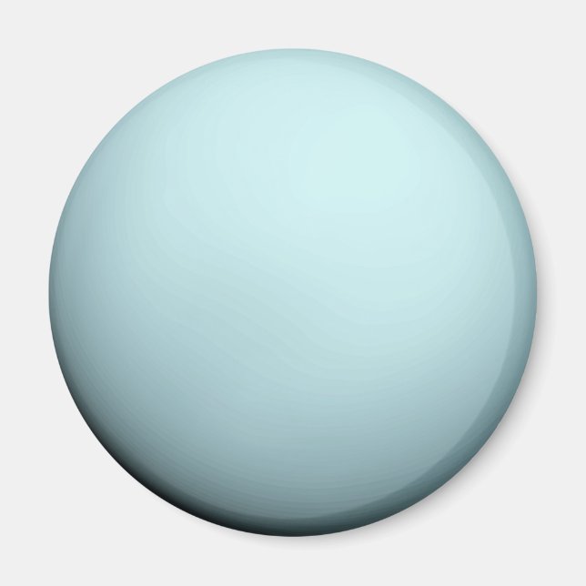 Planet Uranus Round Magnet (Front)