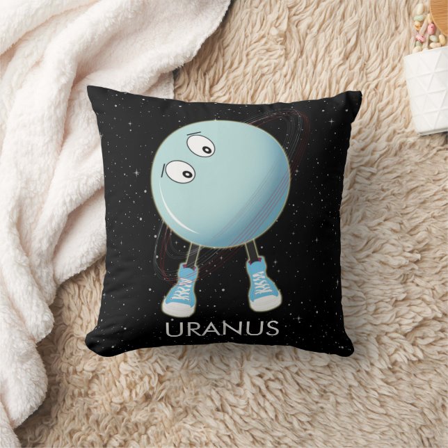 Planet Uranus & Stars Cushion (Blanket)