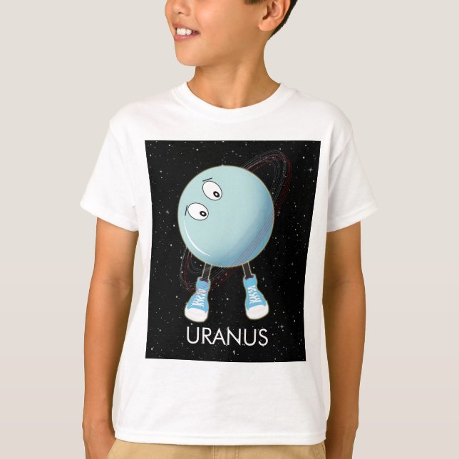 Planet Uranus & Stars T-Shirt (Front)