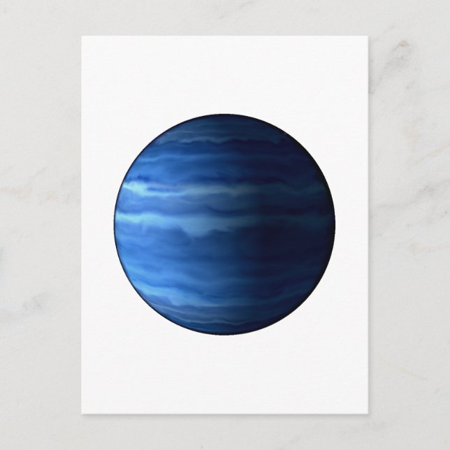 PLANET URANUS v2 (solar system) ~~ Postcard (Front)