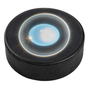 Planet Uranus with Rings JWST Image Hockey Puck