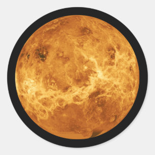 Planet Venus from Outer Space Classic Round Sticker