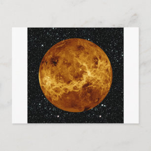 PLANET VENUS radar view star background ~ Postcard