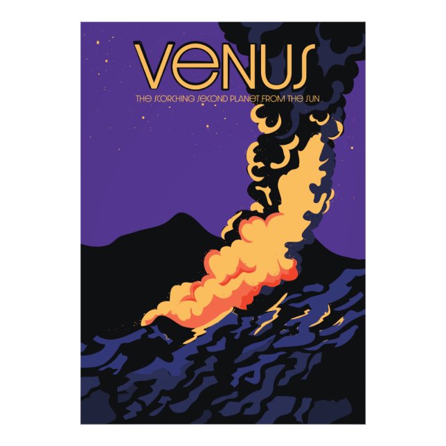 Planet Venus space art Photo Print (Front)