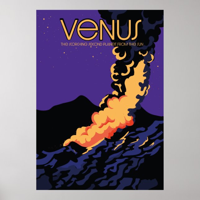 Planet Venus space art Poster (Front)