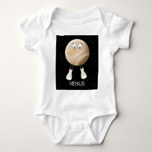 Planet Venus & Stars Baby Bodysuit