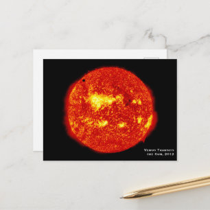 Planet Venus Transits the Sun, Hi-Res Postcard