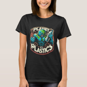 Planet Vs Plastics Earth Day T-Shirt
